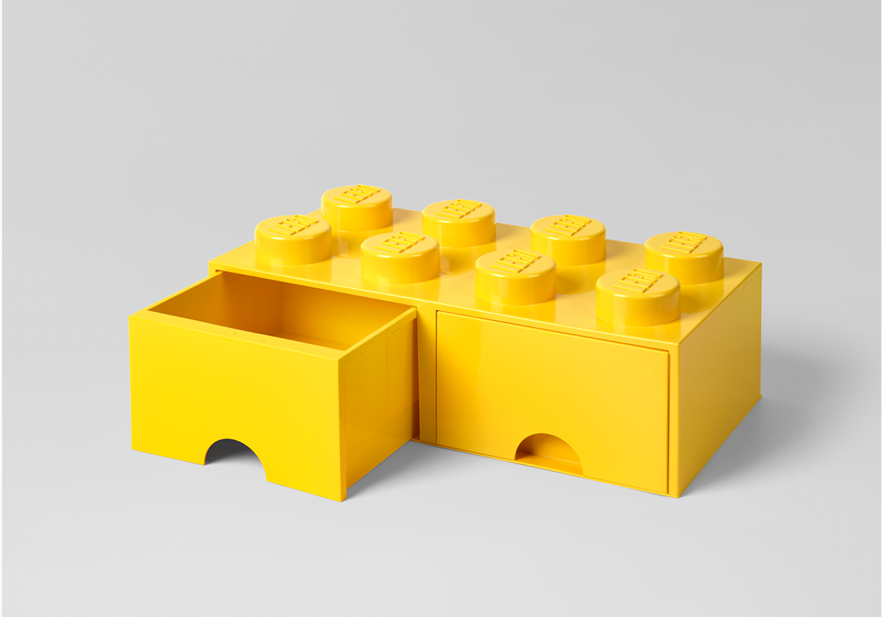 Caja de alamacenaje LEGO con cajón aqua