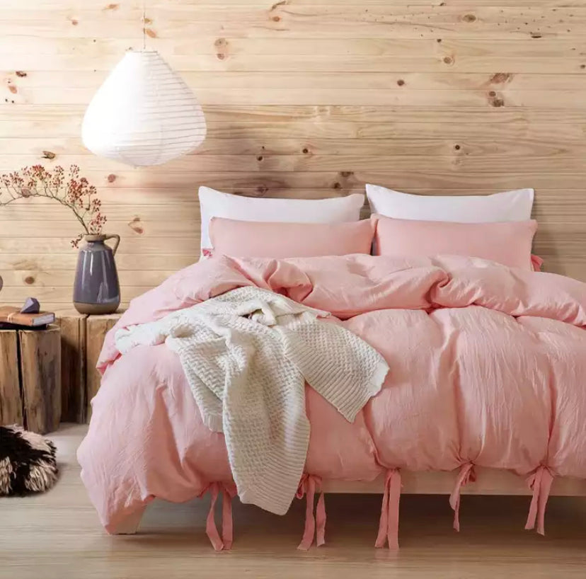 Set de cama elegant rose 100% algodón. Despachos a todo Chile. www.bombukids.cl